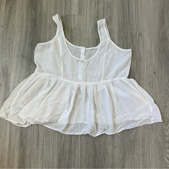 L - American Eagle Oversized Babydoll Peplum Boho Tunic - Picture 3 of 3